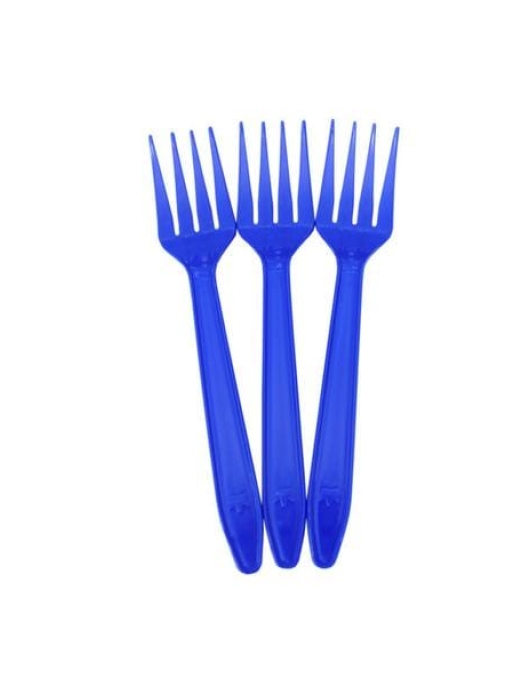Blue Plastic Forks 