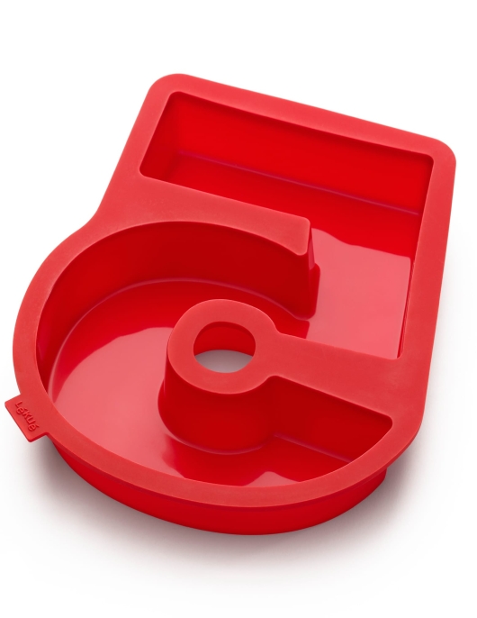 Silicone Cake Mould Number 5 - Red