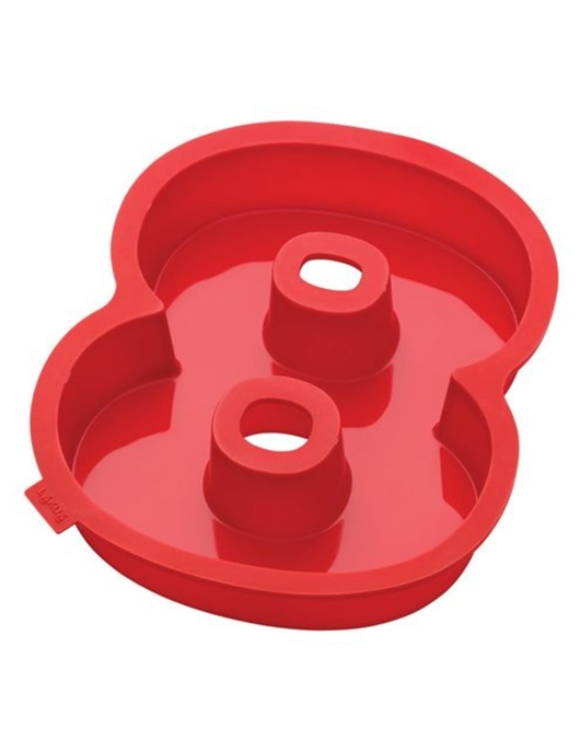 Silicone Cake Mould Number 8 - Red
