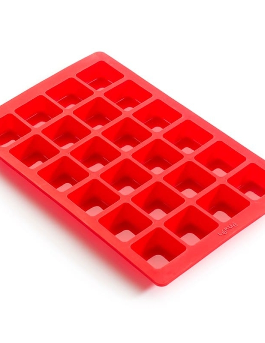 Mini Brownie Mould 24 Cavity - Red