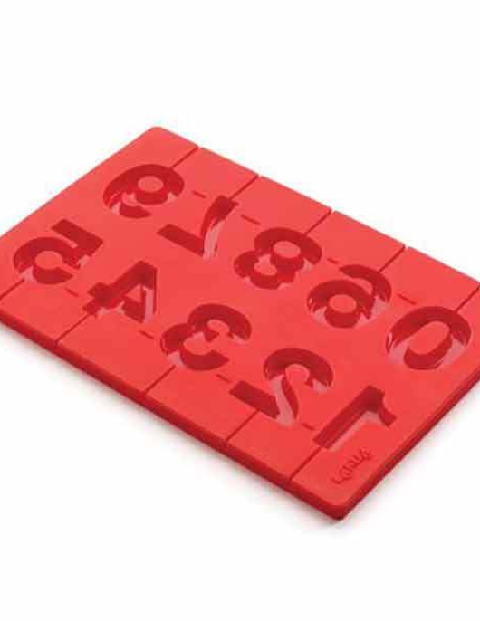 Birthday Numeral Lollipop Mould - Red
