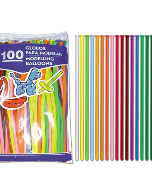 Modelling Assorted Colors Twisting Long Balloons 100pcs 