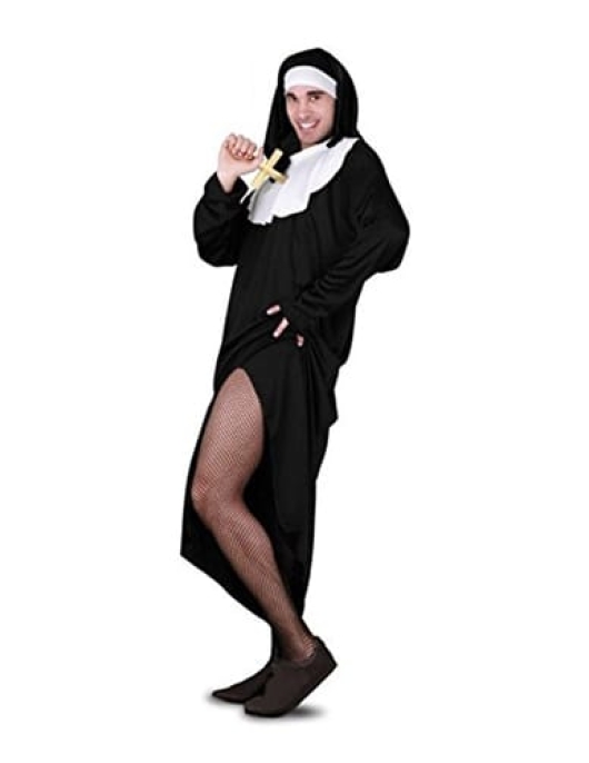 Nun Man Costume Adult Free Size