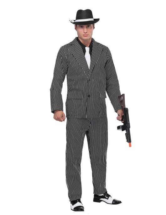 Gangster Man Costume Adult Free Size