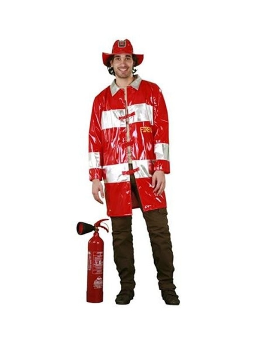 Bombero Fireman Costume Adult Free Size