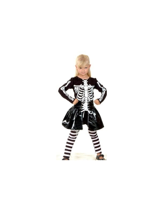 Skeleton Girl Kids Costume 