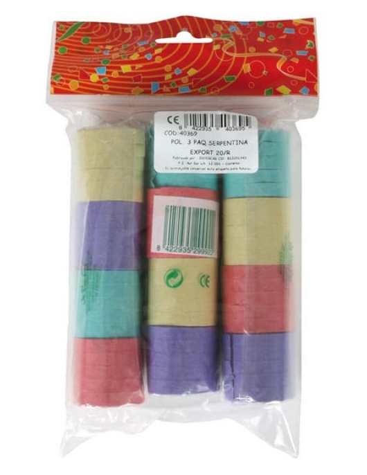 Small Streamers - 12 pcs roll