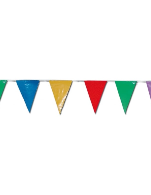 Multi Color Plastic Flag Banner 50meters