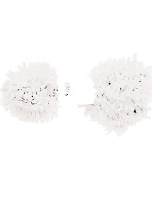 White Long Swirl Paper Strip - 10meters