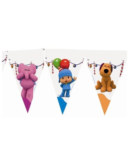 Pocoyo Paper Flag Banner 3 meter