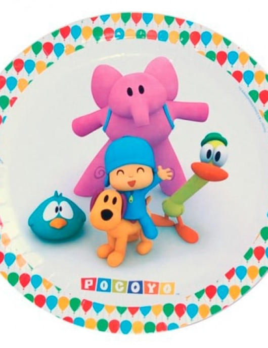 Pocoyo Round Paper Plate 23 cms