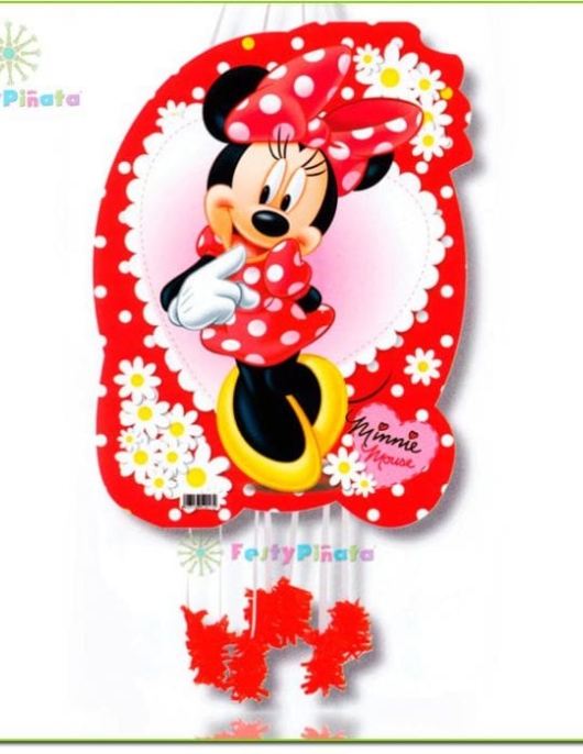 Minnie Mouse Polka Dots & Flowers Pinata Big 32 x 45cms