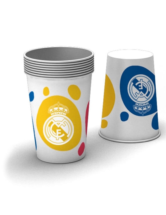 Football Real Madrid Paper Cups 200ml