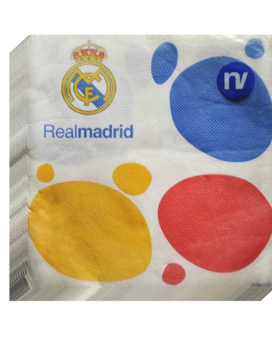 Football Real Madrid Paper Napkins 33 x 33cms
