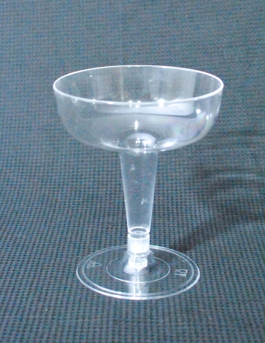 Clear Plastic Desert Goblets