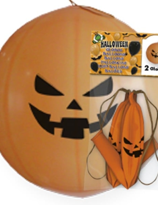 Halloween Pumpkin Face Large Punch Balloon 75 cm 