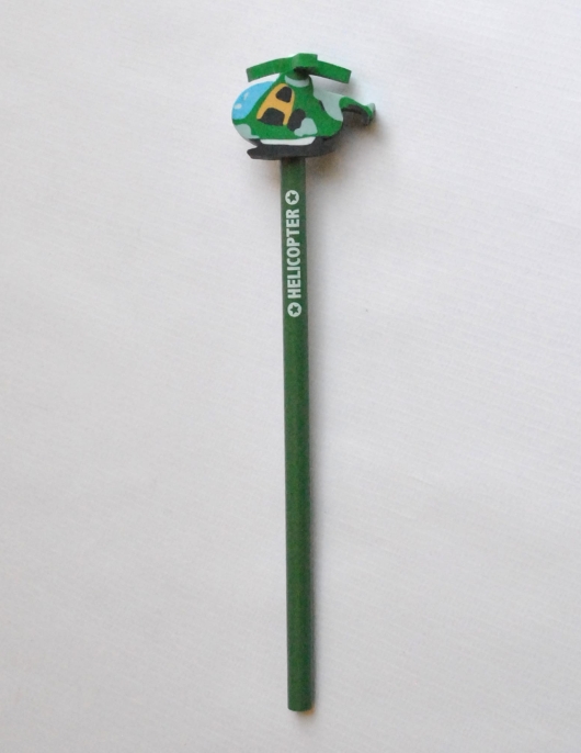 Helicopter Eraser with Pencil - 1 pcs