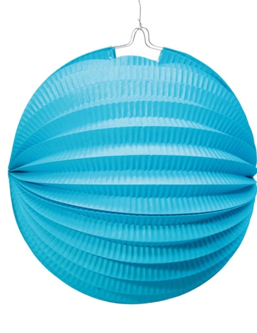 Blue Round Paper Lanterns - 1 pcs