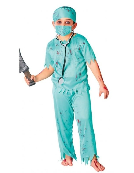Mad Doctor Kids Costume Large 10-12 Years