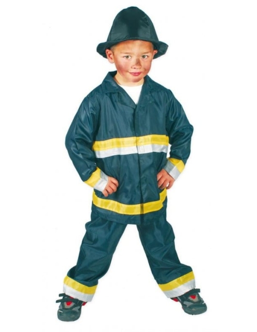 Firefighter Kids Costume Medium 7-9 Years