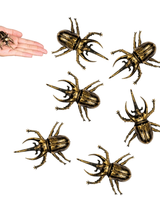 Big Beetles Halloween Party Decoration - 6 pcs