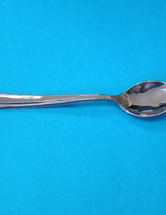 Silver Metallic Plastic Spoons