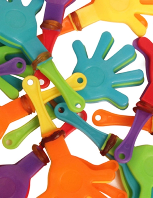 Assorted Plastic Hand Clap 4pcs