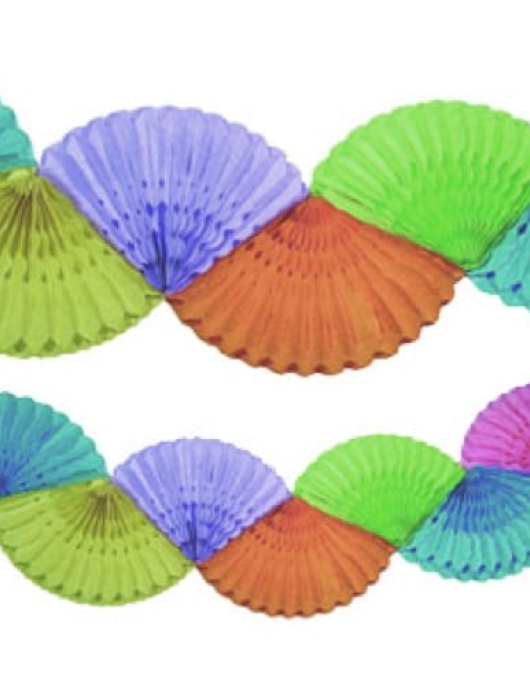 Multi Hand Fan Shape Garland - 3meters