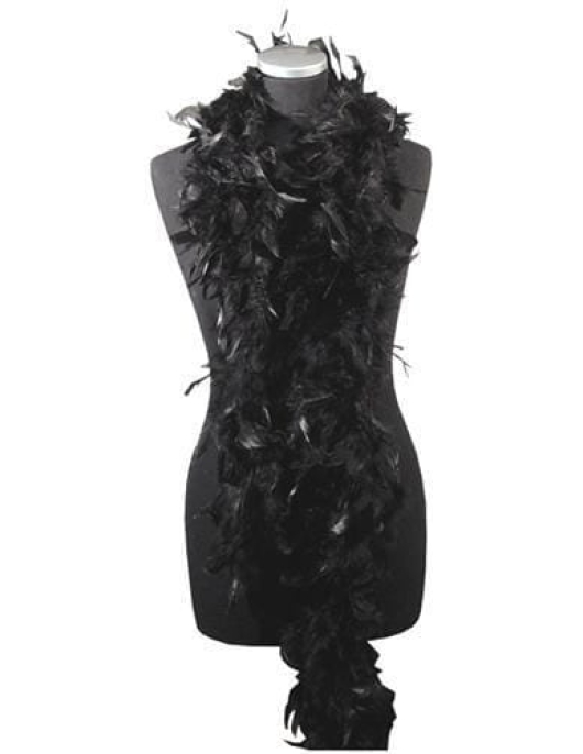Female Feather Muffler Black