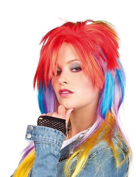 Multi color Party Wig