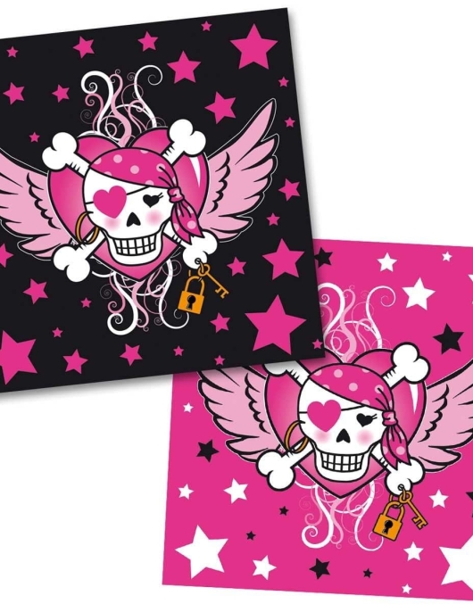 Pirate Girl Paper Napkins 33 x 33cms