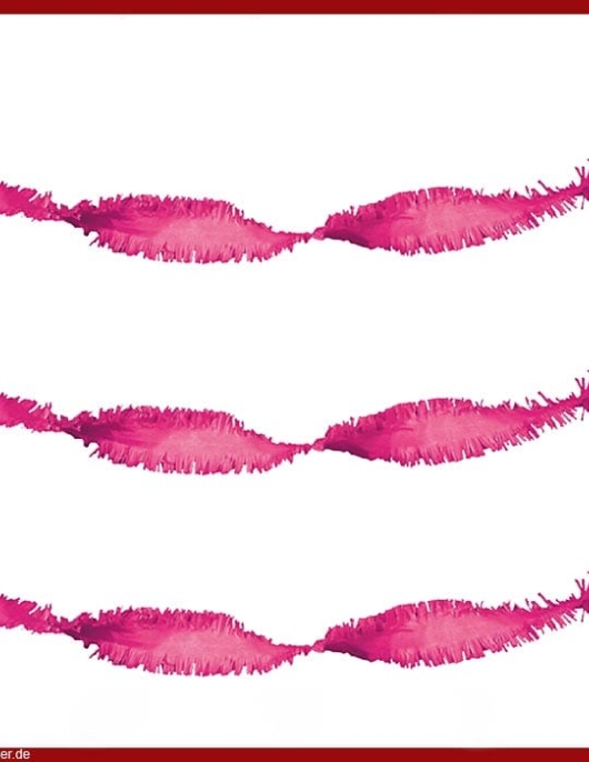 Magenta Swirl Garland - 6meters