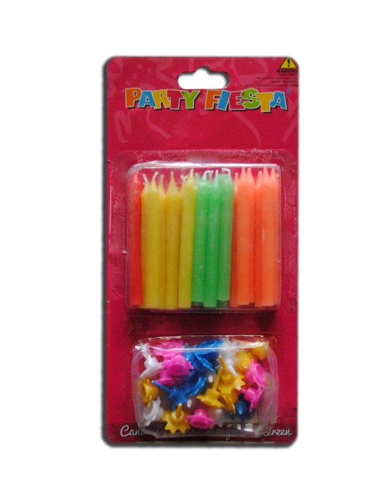 Mini Pencil Cake Candles With Holder 25pcs