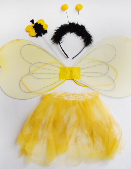 Yellow Bee Wings Kit for Kids 4-6 Years