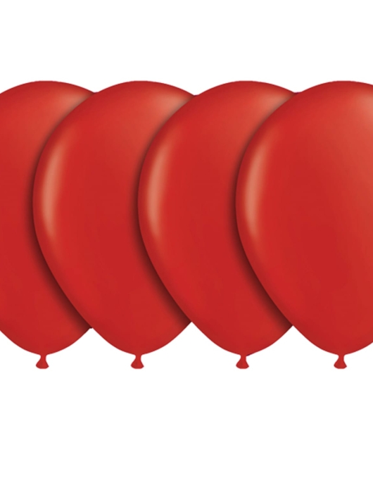 Red Metallic Balloons 30 cm