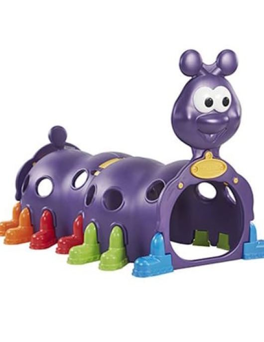 Plastic Hollow Caterpillar - Purple