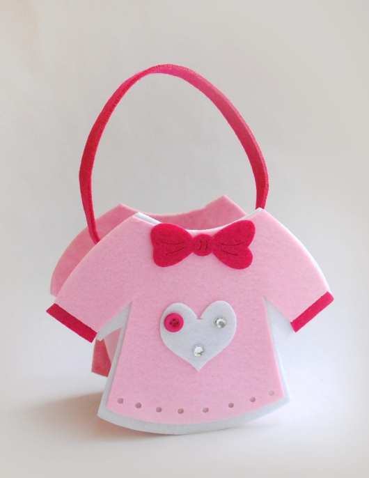 Baby Shower Dress Candy Pink Bags 20 x 15.5cms