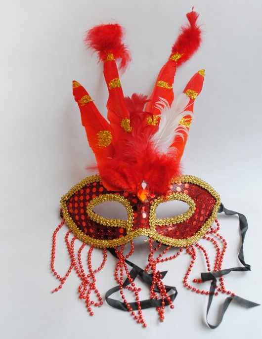 Girl Furr Eye Mask with Stick