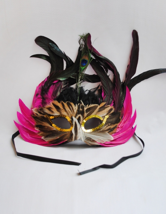 Girl Furr Full Face Mask (Peacock) 