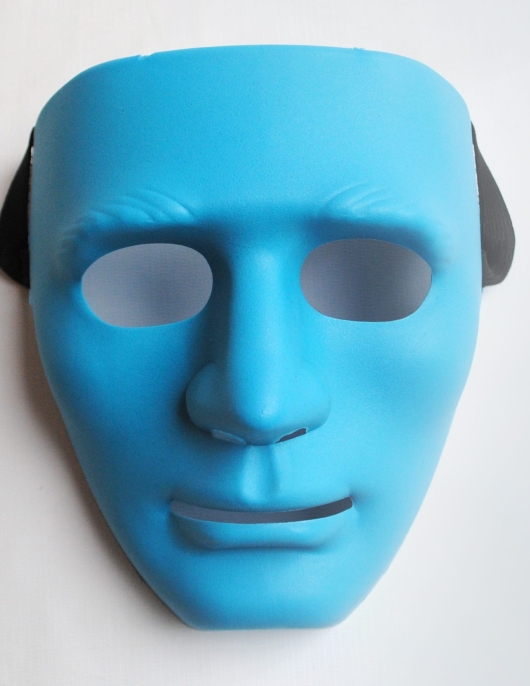 Plastic Male Mask Blue