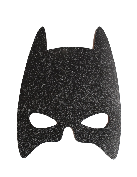 Male Batman Foam Mask Black