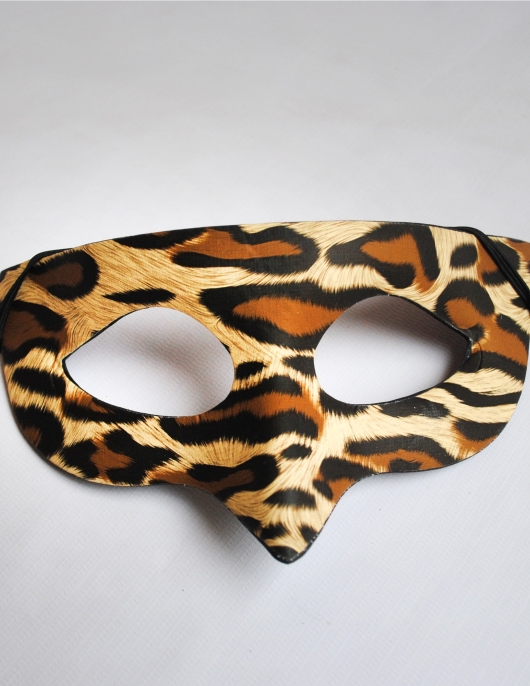 Foam Mask Tiger skin Print