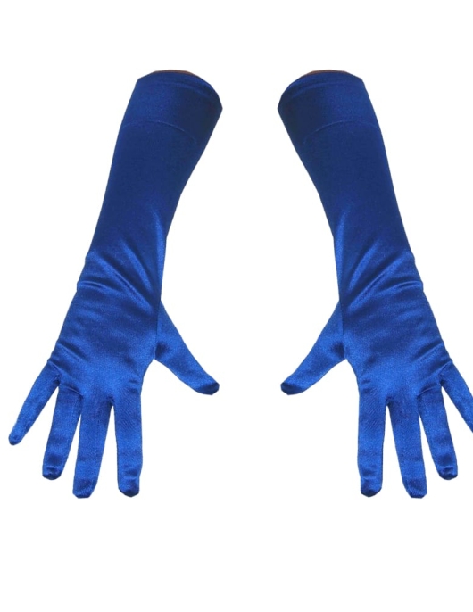 Pack of 1 Pair - Long Gloves Blue