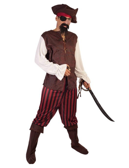 Pirate Deluxe Costume Adult Medium 