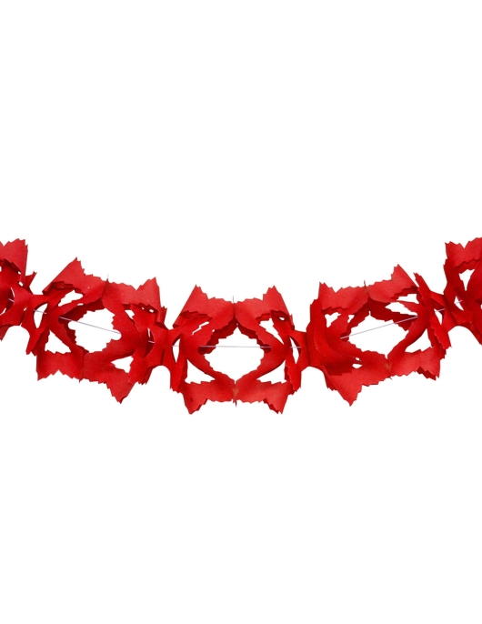 Red Flower Garland - 6 meters