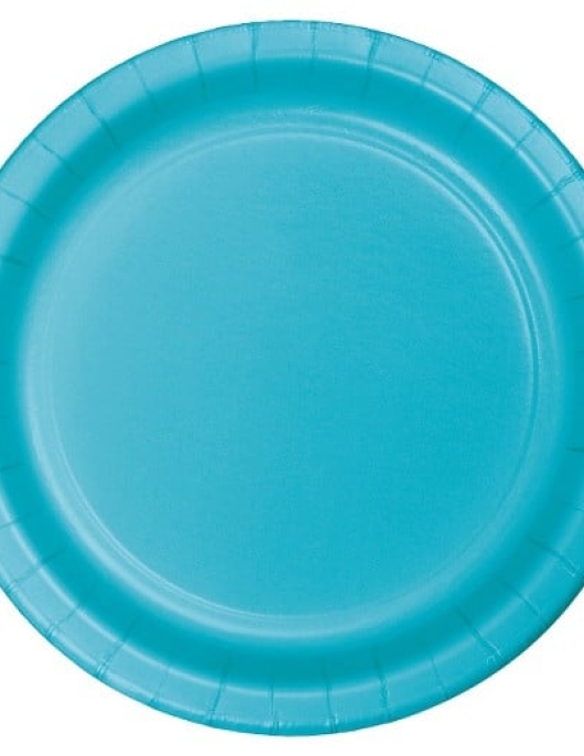 Blue Round Plastic Deep Plates