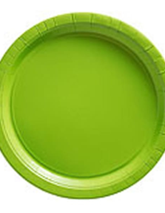 Green Round Plastic Deep Plates
