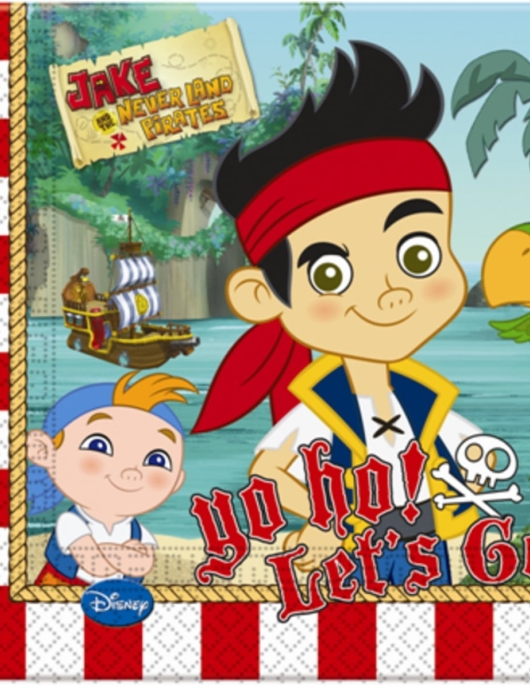 Jake and the Never Land Pirates Paper Napkins 33 x 33cms