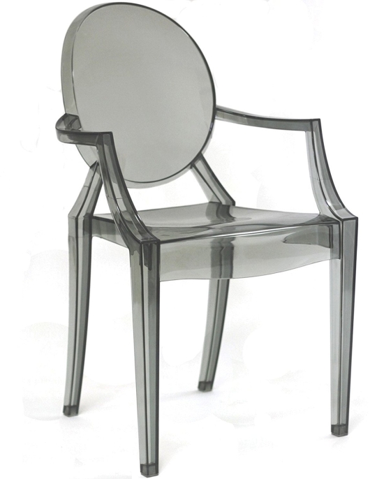 Premium Quality Acrylic Chair – Smoke Grey