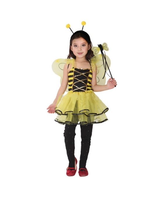 Lovely Bee Fairy Girl Kids Costume Small